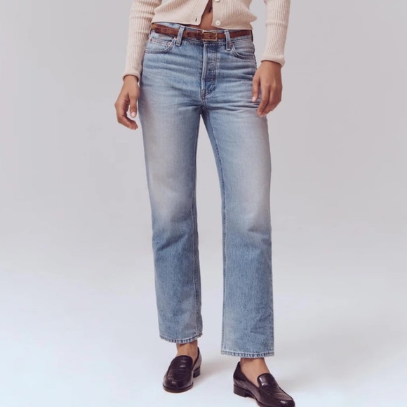 ALEX MILL The Bev Relaxed Straight Leg Button Fly Jean--28 - Picture 3 of 16